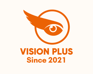 Orange Wing Eye logo