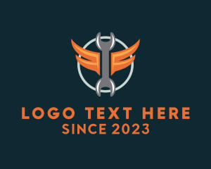 Winged Mechanic Wrench logo