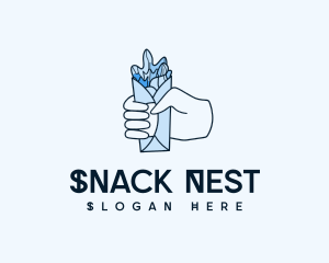 Gyros Wrap Snack logo design