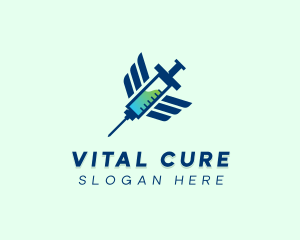 Medical Drug Injection logo design