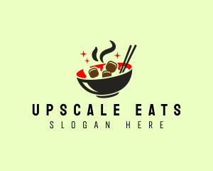 Asian Fried Rice Bowl logo design