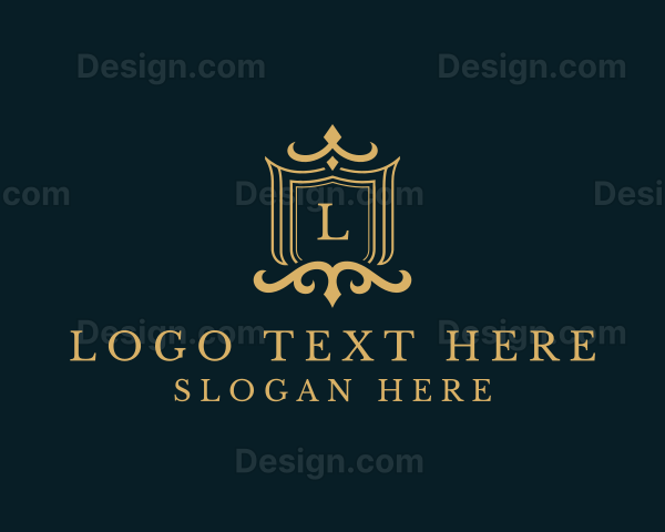 Ornate Boutique Shield Logo