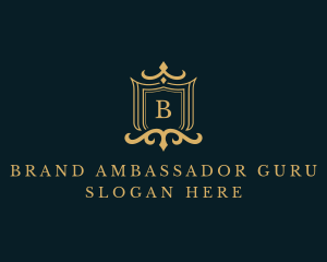 Ornate Boutique Shield logo design