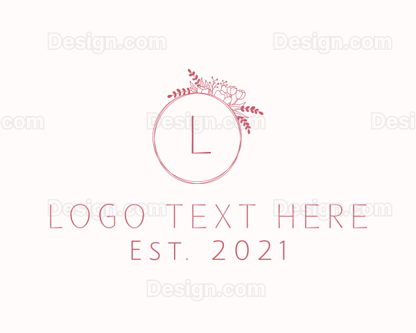 Eco Floral Wreath Logo