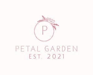 Eco Floral Wreath logo design