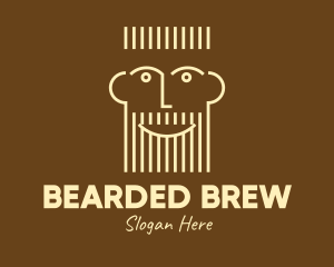 Hipster Beard Man logo