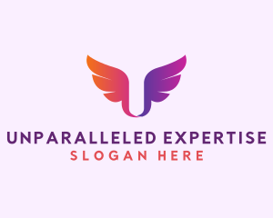 Generic Enterprise Wings Letter U logo design