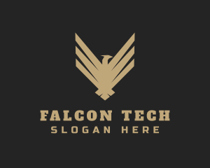 Deluxe Falcon Bird logo