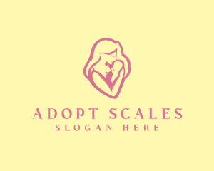 Mom Baby Adoption logo design