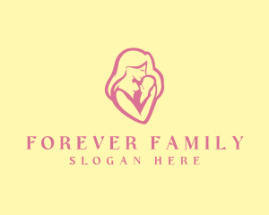 Mom Baby Adoption logo design