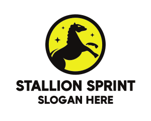 Horse Stallion Equine logo design