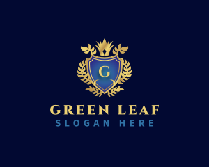 Royal Laurel Shield  logo design