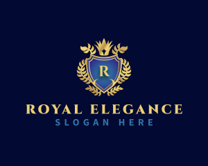 Royal Laurel Shield  logo design