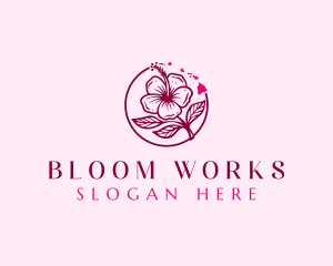 Hawaiian Large Hibiscus logo design