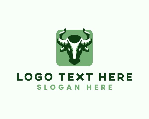 Bull Fighting logo example 1