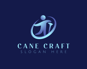 Human Walking Cane logo