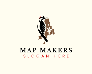 Rhode Island Woodpecker logo design