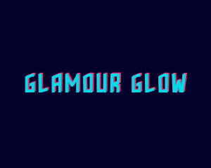 Glitch Glow Gamer logo design