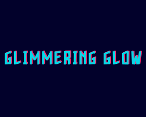 Glitch Glow Gamer logo design