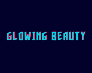 Glitch Glow Gamer logo design