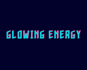 Glitch Glow Gamer logo design