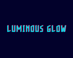 Glitch Glow Gamer logo design