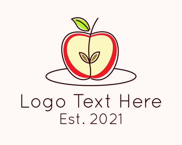 Red Apple logo example 1
