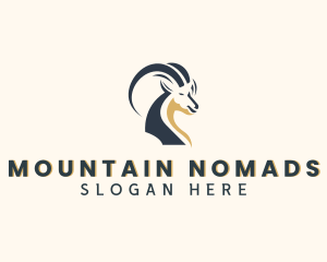 Wild Mountain Goat  logo design