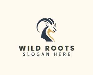 Wild Mountain Goat  logo design