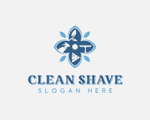 Disinfection Clean Housekeeping logo design