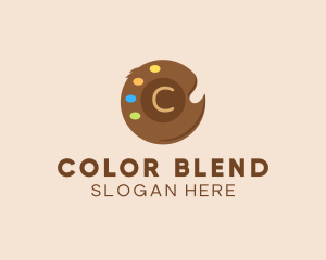 Color Paint Palette logo design