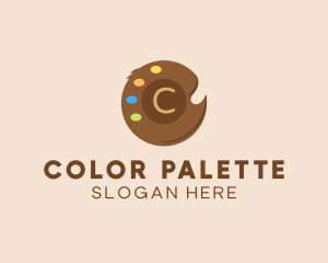 Color Paint Palette logo design