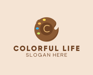 Color Paint Palette logo design