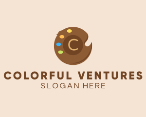 Color Paint Palette logo design