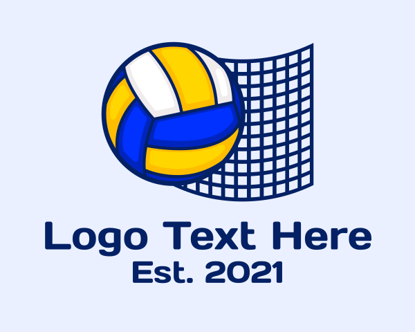 Beach Volleyball logo example 4