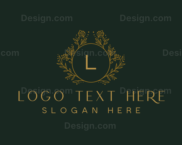 Elegant Flower Ornament Logo