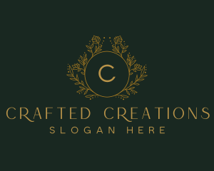 Elegant Flower Ornament logo design