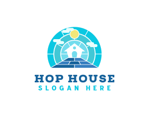 House Floor Tiles  logo design