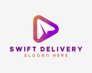 Logistics Delivery Plane logo design