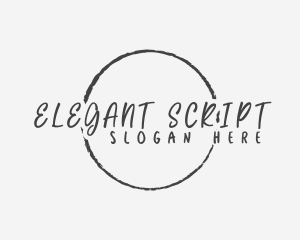 Casual Script Business logo design