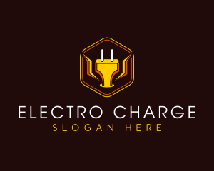 Electrical Plug Lightning logo design