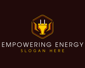 Electrical Plug Lightning logo design