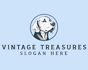 Vintage Labrador Dog logo design