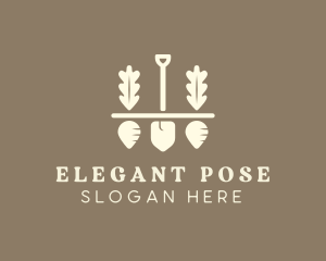 Shovel Vegetable Farm Logo