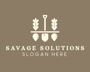 Shovel Vegetable Farm Logo