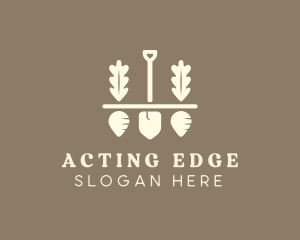 Shovel Vegetable Farm logo design