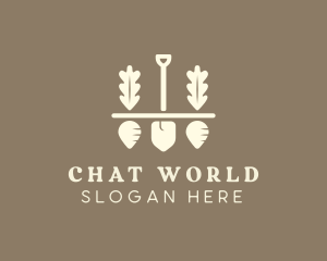 Shovel Vegetable Farm logo design