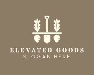 Shovel Vegetable Farm logo design