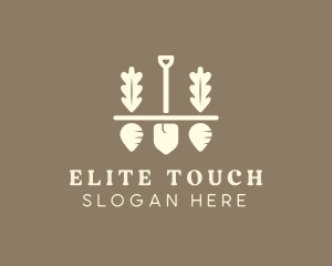 Shovel Vegetable Farm logo design