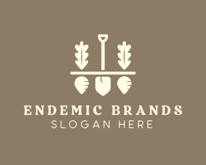 Shovel Vegetable Farm logo design